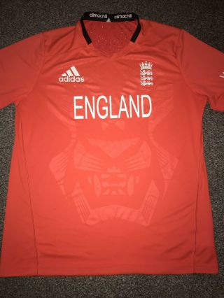 England T20 Cricket Shirt 2013 Climachill Large Rare And Vintage