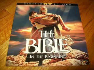 The Bible.  In The Beginning 2 - Laserdisc Ld Widescreen Format Rare Color Jacket