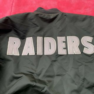 Vtg Oakland Los Angeles Raiders Starter Satin Jacket Eazy E Rare Design Back
