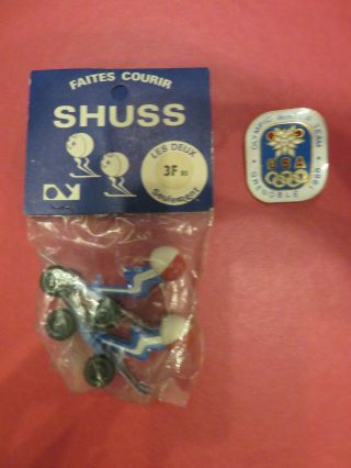 Extreme Rare Mascots,  Pin From 1968 Olympic Winter Games In Grenoble - France