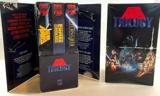Rare 1988 Star Wars Trilogy Vhs Box Set Cbs Fox Video
