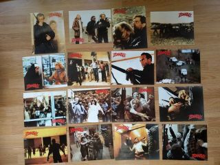Dawn Of The Dead Rare Set Of 16 German Lobby Cards 1978 George A Romero Zombie