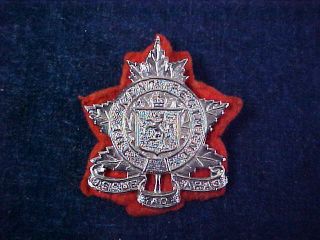 Rare " Variation " Ww2 Cap Badge The Kent Regiment " Chrome " With Backing