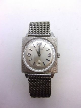 Vintage Bulova Watch,  10k Rolled Gold,  17 Jewels,  3 Diamonds