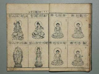 Image Of Buddha Antique Japanese Woodblock Printed Book Meiji Era Buddhism