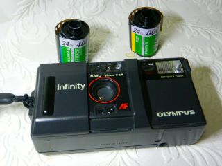 Olympus Infinity - Stylus,  Zuiko Wide Angle 35 Mm F/2.  8 Lens - 35mm Films - Rare