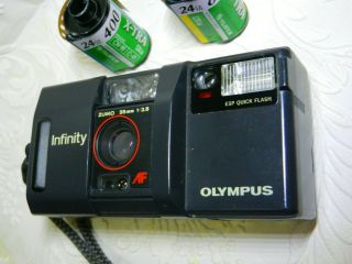 Olympus INFINITY - Stylus,  ZUIKO WIDE ANGLE 35 mm f/2.  8 lens - 35mm films - Rare 3