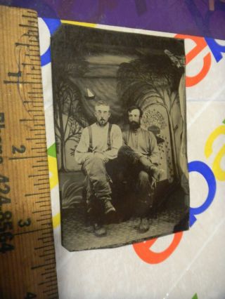 Antique Tintype Photographs Tin Type Photograph Civil War Era Victorian Soldier?