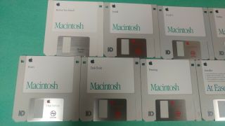 Apple Macintosh OS 7.  1 Mac Install - 9 Floppy Disk 3.  5 