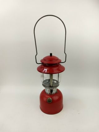 Vintage 1969 Coleman 200A Red Lantern Dated 10 - 69 Shows Use - Camping Etc 3