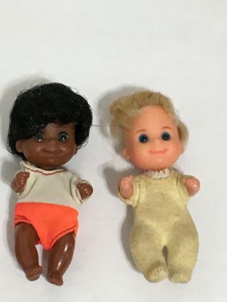 Vintage 1973 Sunshine Family Doll African American Baby Hon & Baby Sweets