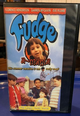Fudge A Mania Vhs Rare Oop Only One On Ebay Judy Blume Vhs Florence Henderson