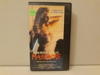 Sorority House Massacre (1986,  Warner Home Video) Rare/oop Horror Vhs