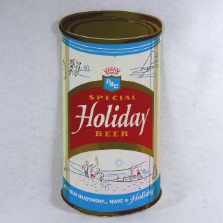 Rare Potosi Wisconsin Pbc Special Holiday Beer Can Cardboard Display Sign