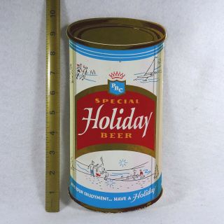 Rare Potosi Wisconsin PBC Special Holiday Beer Can Cardboard Display Sign 2