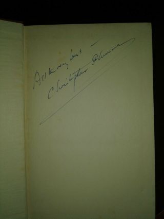 Rare Book,  The Prisoner Of Zenda Signed By Christopher Plummer