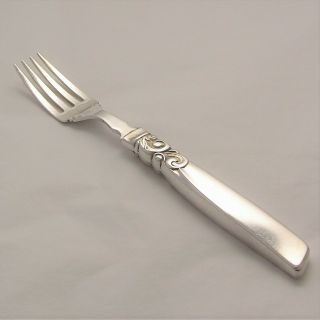 South Seas Design Oneida Silver Service Cutlery Hollow Handle Fish Fork 7⅜ "