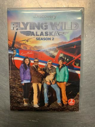 Rare Oop Discovery Channel Flying Wild Alaska Season 2 Two Tv 3 Disc Dvd