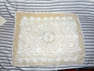 Vintage Or Antique Hungarian Hand Embroidered Cushion Cover
