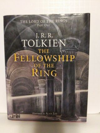 The Fellowship Of The Rings Illus.  By Alan Lee.  Rare U.  K.  Hardcover