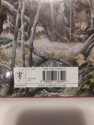 The Fellowship Of The Rings Illus.  by Alan Lee.  Rare U.  K.  hardcover 3