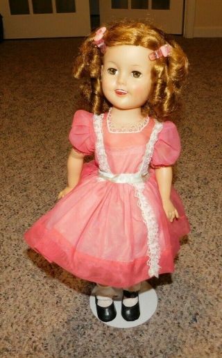 Rare Ideal Toys Shirley Temple Doll 18 Inches Tall