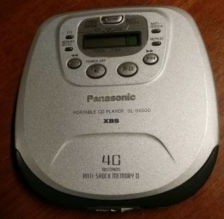 Panasonic Personal Portable Cd Player Sl - Sx500,  Xbs,  40 Sec Skip Protection,  Rare
