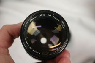 Rare Canon 135mm F/2.  8 Prime Lens Fd Mount For Ae - 1 Film Cameras