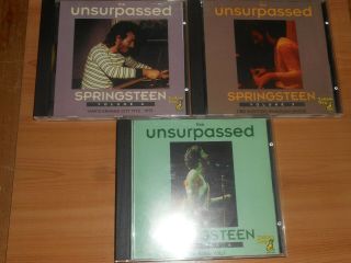 The Unsurpassed Bruce Springsteen Vols.  2,  3 & 6 - 3 X Rare Live & Outtakes Cds.