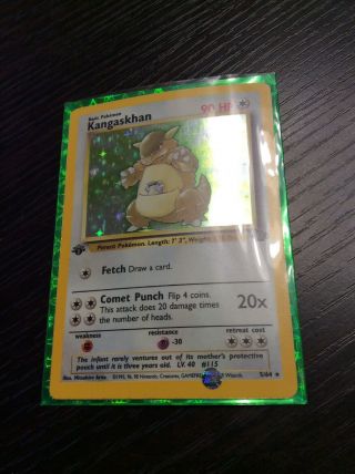 Kangaskhan - 1st Edition - Holo/foil Very Rare Near Pokémon Card 5/64