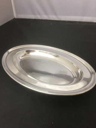 Small Silver Plated Serving Tray/ Plate With Butter Knife Made In Sheffield 3