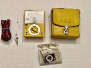 Vintage Sperry Multi - Tester Model Sp 142 With Case And Paperwork