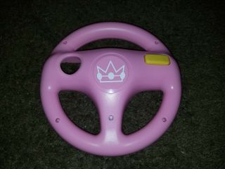 Rare Hori Pink Princess Peach Mario Kart (wii,  Wii U) Attachment Wheel
