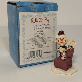 Enesco Rudolph & Island Of Misfit Toys Charlie In The Box Figure 857866 Rare
