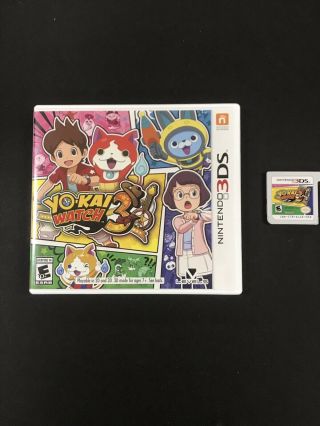 Yo - Kai Yokai Watch 3 (nintendo 3ds) Rare Complete Us Version