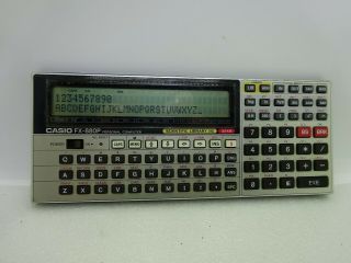 Rare Vintage Casio Fx - 880p Personal Computer Without Memory Pack