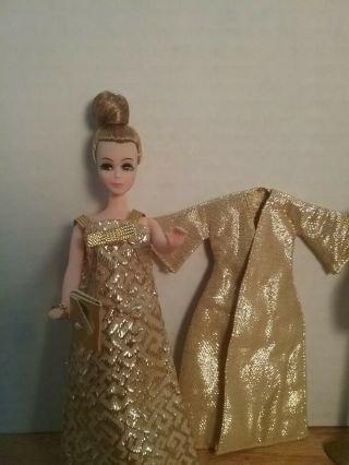 Vintage Topper Dawn Doll Denise in Golden Moment with Coat 3
