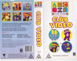 Abc Club Video Mr Squiggle Vhs Pal Video A Very Rare Find