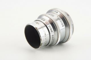Wollensak Keystone Cine Raptar 1 Inch 25mm F/2.  5 Lens For C Mount Rare V07