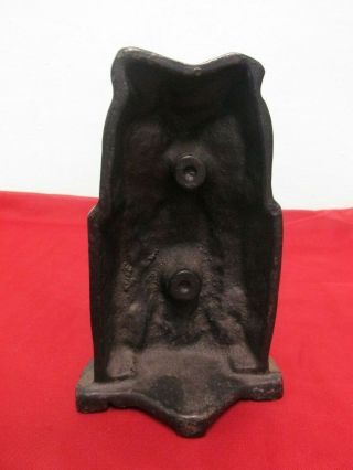 Vintage Cast Iron Owl Bookend Doorstop Library Decoration 3