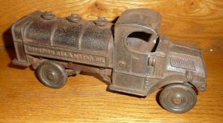 Antique Cast Iron Champion Gas & Motor Oil Company Truck.