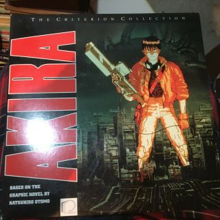 Akira 3 Disc Criterion Set Vintage Anime Laserdisc Japanese / English Rare Oop
