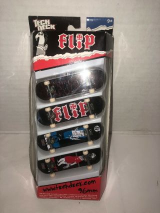 Tech Deck Flip Skateboard 4 Pack Fingerboards Rare