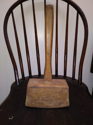 Primitive Wooden 19th Century Hammer