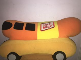 Rare Huge Jumbo 3 Ft Oscar Mayer Weiner Mobile Hot Dog Car Pillow Plush Euc