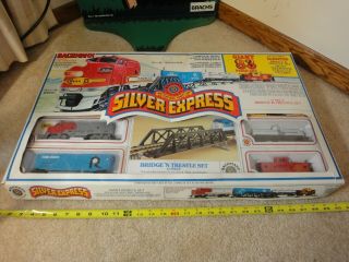 Bachmann Ho Scale Silver Express 00080,  Rare Train Set.