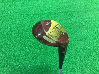 RARE MacGregor Golf JACK NICKLAUS Eye - O - Matic Persimmon 2 WOOD Right Steel 3