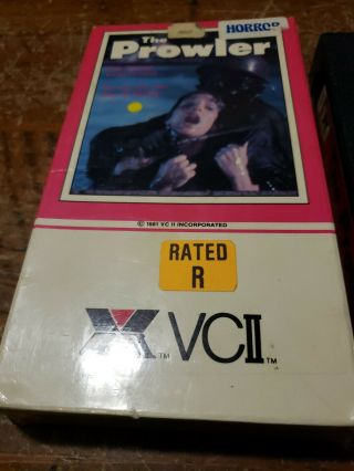 The Prowler VHS Tape Rare Horror Slasher Movie Vintage 1981 Rare Tom Savini Gore 2