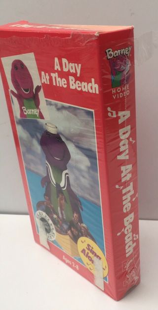 Barney A Day at the Beach VHS Sing Along Tape Extremely Rare 3