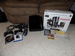 Rare Sony Playstation 3 Metal Gear Solid 4 Guns Of The Patriots Bundle Edition
